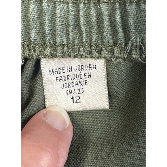 Allison Daley Cargo Capri Military Green Size 12 Casual Beach Errands Travel - Picture 12 of 12